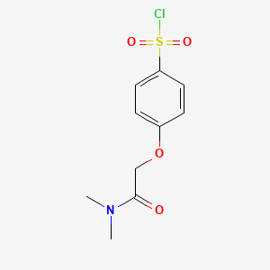 4-(2-(Dimethylamino)-2-oxoethoxy)benzene-1-sulfonyl chloride chemical structure (CAS 944888-09-9)
