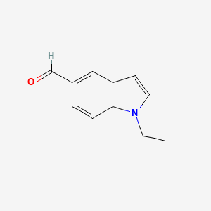1-Ethyl-1H-indole-5-carbaldehyde chemical structure (CAS 944893-74-7)