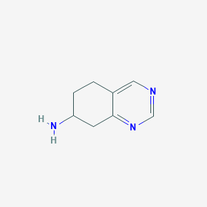 5,6,7,8-Tetrahydroquinazolin-7-amine chemical structure (CAS 944896-27-9)