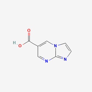 Imidazo[1,2-a]pyrimidine-6-carboxylic acid chemical structure (CAS 944896-64-4)