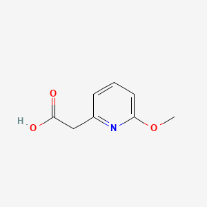 2-(6-Methoxy-2-pyridyl)acetic Acid chemical structure (CAS 944896-97-3)