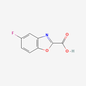 5-Fluorobenzo[d]oxazole-2-carboxylic acid chemical structure (CAS 944898-49-1)