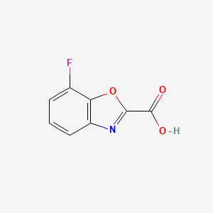 7-Fluoro-1,3-benzoxazole-2-carboxylic acid chemical structure (CAS 944898-64-0)