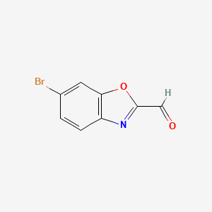 6-Bromobenzo[d]oxazole-2-carbaldehyde chemical structure (CAS 944898-79-7)