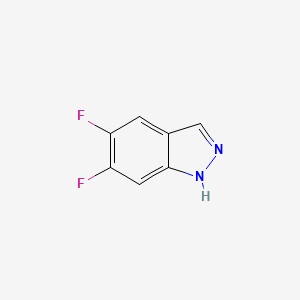5,6-Difluoro-1H-indazole chemical structure (CAS 944898-96-8)