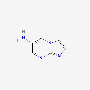 Imidazo[1,2-a]pyrimidin-6-amine chemical structure (CAS 944900-19-0)