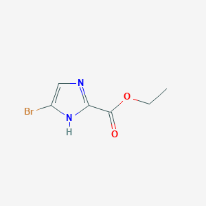 Ethyl 5-bromo-1H-imidazole-2-carboxylate chemical structure (CAS 944900-49-6)