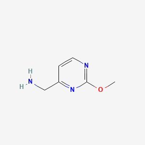 (2-Methoxypyrimidin-4-yl)methanamine chemical structure (CAS 944901-04-6)