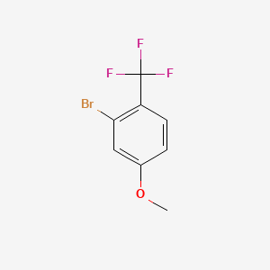 2-Bromo-4-methoxy-1-(trifluoromethyl)benzene chemical structure (CAS 944901-07-9)