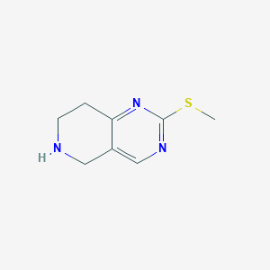 2-(Methylthio)-5,6,7,8-tetrahydropyrido[4,3-d]pyrimidine chemical structure (CAS 944901-68-2)