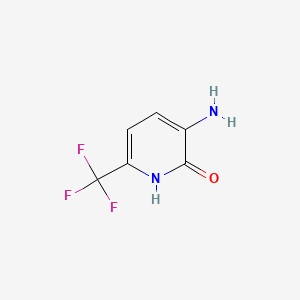 3-Amino-6-(trifluoromethyl)pyridin-2-ol chemical structure (CAS 944904-43-2)