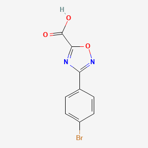 3-(4-Bromophenyl)-1,2,4-oxadiazole-5-carboxylic acid chemical structure (CAS 944906-44-9)