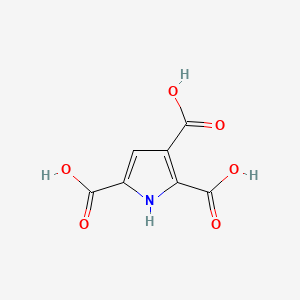 Pyrrole-2,3,5-tricarboxylic Acid chemical structure (CAS 945-32-4)