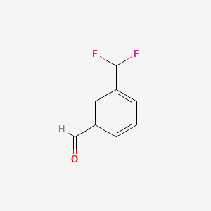 3-(Difluoromethyl)benzaldehyde chemical structure (CAS 945004-44-4)