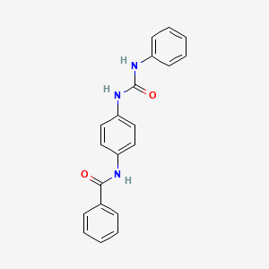 N-(4-(3-Phenylureido)phenyl)benzamide chemical structure (CAS 945114-10-3)