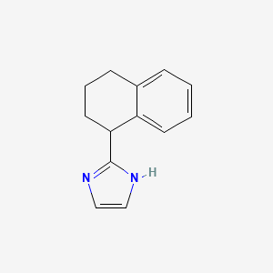 2-(1,2,3,4-Tetrahydronaphthalen-1-yl)-1H-imidazole chemical structure (CAS 945389-41-3)