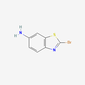2-Bromobenzo[d]thiazol-6-amine chemical structure (CAS 945400-80-6)