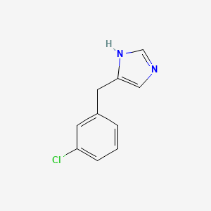 5-(3-Chlorobenzyl)-1H-imidazole chemical structure (CAS 945407-59-0)