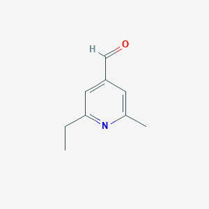 2-Ethyl-6-methylisonicotinaldehyde chemical structure (CAS 945463-91-2)