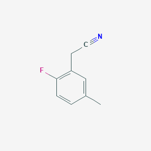 2-(2-Fluoro-5-methylphenyl)acetonitrile chemical structure (CAS 945541-97-9)
