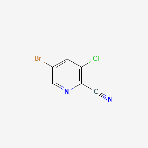 5-Bromo-3-chloropicolinonitrile chemical structure (CAS 945557-04-0)