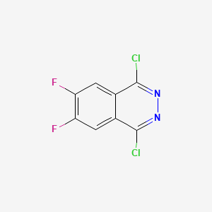 1,4-Dichloro-6,7-difluorophthalazine chemical structure (CAS 945599-38-2)