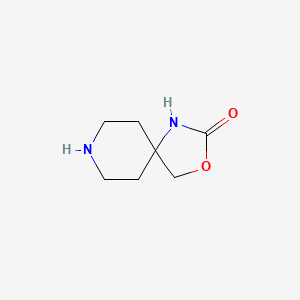 3-Oxa-1,8-diazaspiro[4.5]decan-2-one chemical structure (CAS 945947-99-9)