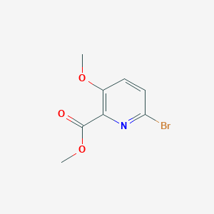 Methyl 6-bromo-3-methoxypicolinate chemical structure (CAS 945954-94-9)