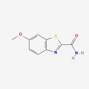 6-Methoxybenzothiazole-2-carboxamide chemical structure (CAS 946-12-3)