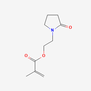 2-(2-Oxopyrrolidin-1-yl)ethyl methacrylate chemical structure (CAS 946-25-8)