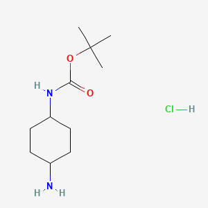 trans-N-Boc-1,4-cyclohexanediamine hydrochloride chemical structure (CAS 946002-43-3)