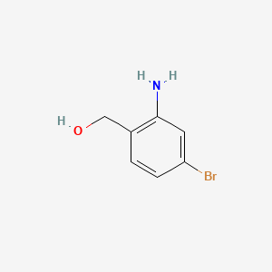 (2-Amino-4-bromophenyl)methanol chemical structure (CAS 946122-05-0)