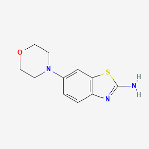 6-Morpholinobenzo[d]thiazol-2-amine chemical structure (CAS 94641-22-2)