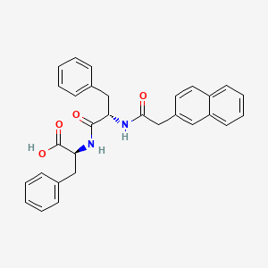 (S)-2-((S)-2-(2-(Naphthalen-2-yl)acetamido)-3-phenylpropanamido)-3-phenylpropanoic acid chemical structure (CAS 946568-62-3)