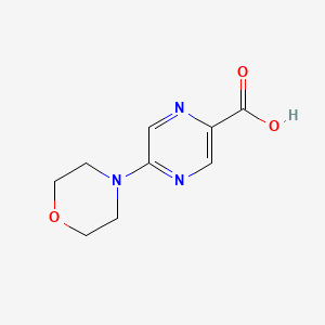 5-Morpholinopyrazine-2-carboxylic acid chemical structure (CAS 946598-39-6)