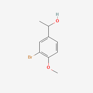 1-(3-Bromo-4-methoxyphenyl)ethan-1-ol chemical structure (CAS 94670-25-4)