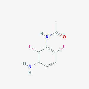 N-(3-Amino-2,6-difluorophenyl)acetamide chemical structure (CAS 946826-47-7)