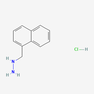 (Naphthalen-1-ylmethyl)hydrazine hydrochloride chemical structure (CAS 94714-35-9)