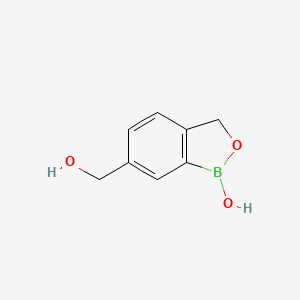 6-(Hydroxymethyl)benzo[c][1,2]oxaborol-1(3H)-ol chemical structure (CAS 947162-87-0)