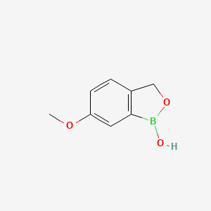 6-Methoxybenzo[c][1,2]oxaborol-1(3H)-ol chemical structure (CAS 947163-26-0)