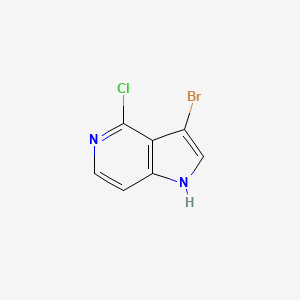 3-Bromo-4-chloro-1H-pyrrolo[3,2-c]pyridine chemical structure (CAS 947238-42-8)