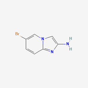 6-Bromoimidazo[1,2-a]pyridin-2-amine chemical structure (CAS 947248-52-4)