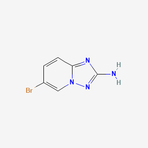 6-Bromo-[1,2,4]triazolo[1,5-a]pyridin-2-amine chemical structure (CAS 947248-68-2)