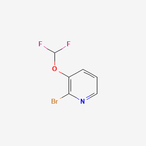 2-Bromo-3-(difluoromethoxy)pyridine chemical structure (CAS 947249-27-6)