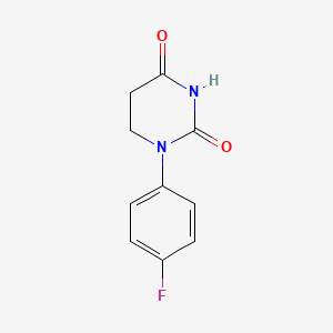 1-(4-Fluorophenyl)dihydropyrimidine-2,4(1H,3H)-dione chemical structure (CAS 947323-27-5)