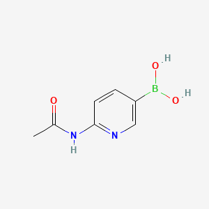 (6-Acetamidopyridin-3-yl)boronic acid chemical structure (CAS 947533-21-3)