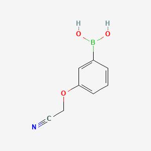 (3-(Cyanomethoxy)phenyl)boronic acid chemical structure (CAS 947533-25-7)