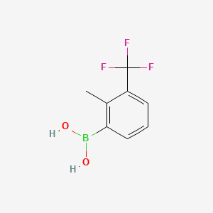 2-Methyl-3-(trifluoromethyl)phenylboronic acid chemical structure (CAS 947533-86-0)