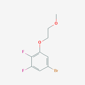 5-Bromo-1,2-difluoro-3-(2-methoxyethoxy)benzene chemical structure (CAS 947534-38-5)