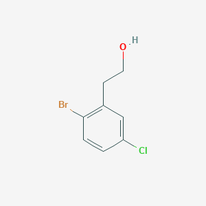 2-(2-Bromo-5-chlorophenyl)ethanol chemical structure (CAS 947614-94-0)